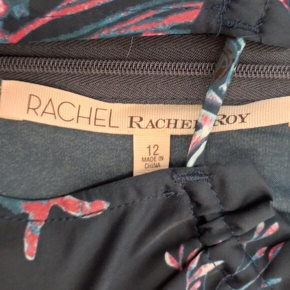 Rachel Roy Claudette Floral Tie Front Midi Dress - Picture 2 of 12